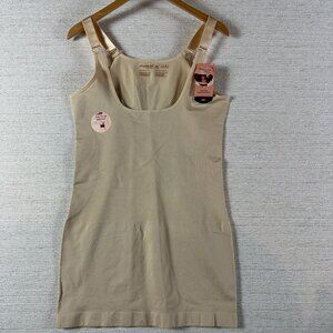 Shapermint essentials Size 2XL Open Bust Shaper Slip Dress Beige Nude NEW